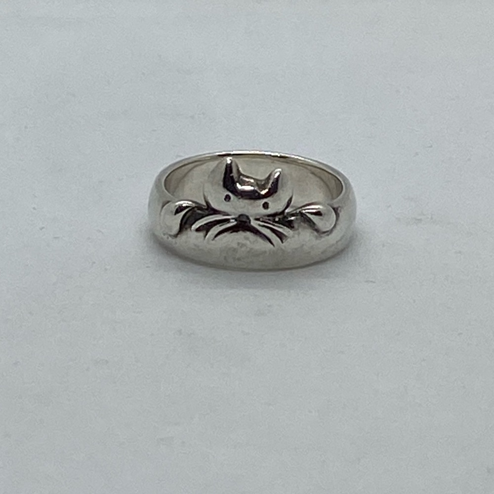 Sterling Silver Cat ring